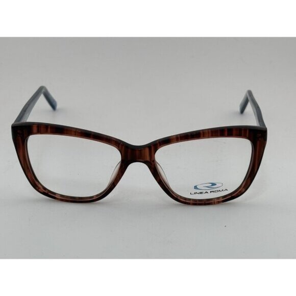 LINEA ROMA - CLASS 341 C1 52-16-140 Brown & Blue Glasses Frames - Picture 2 of 8